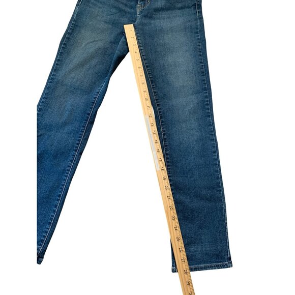 Levis Strauss & Co. Womens Classic Mid Rise Skinny Jeans Blue Denim Size 6 - Picture 12 of 14